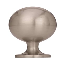 Amerock Allison Oval Cabinet Knob 1-3/8 in. D 1-3/8 in. Satin Nickel 1 pk