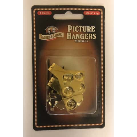 Hiatt No.2 Single Picture Hook Brass