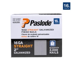 Paslode 2 in. L X 16 Ga. Straight Strip Galvanized Finish Nails 2000 pk