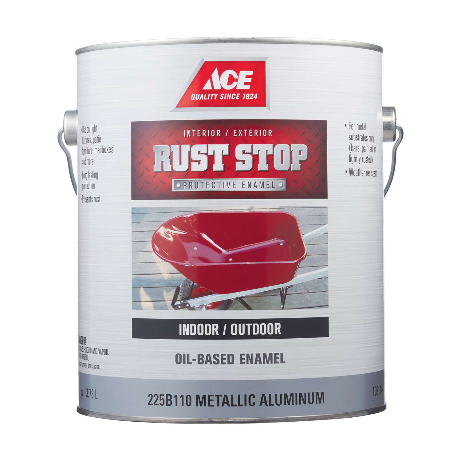 Ace Rust Stop Indoor / Outdoor Aluminum OilBased Enamel Rust Preventative Paint 1 gal Ace