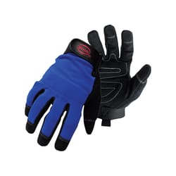 Boss Men's Indoor/Outdoor Mechanic Gloves Black/Blue L 1 pair