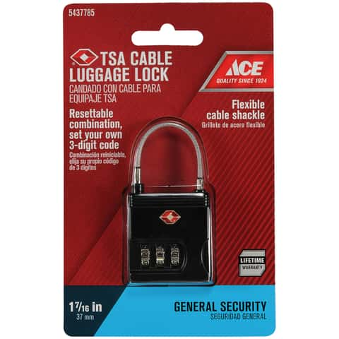 TSA Resettable 3 Digit Combination Travel Luggage Suitcase TSA 007 Lock Key  Security (Black Lock + TSA007 Key) : : Clothing, Shoes &  Accessories