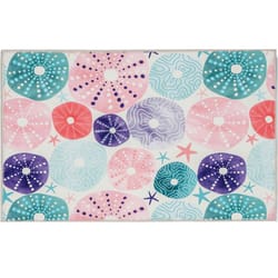 Olivia's Home 22 in. W X 32 in. L Multi-Color Magical Sea Urchins Polyester Accent Rug