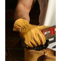 Midwest Quality Gloves L Elkskin Leather Gunn Cut Yellow Gloves