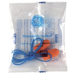 General Electric 32 dB Polyurethane Foam Bullet Earplugs Orange 100 pair