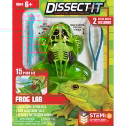 Top Secret Toys Dissect It Frog STEM Learning Toy Green 15 pc