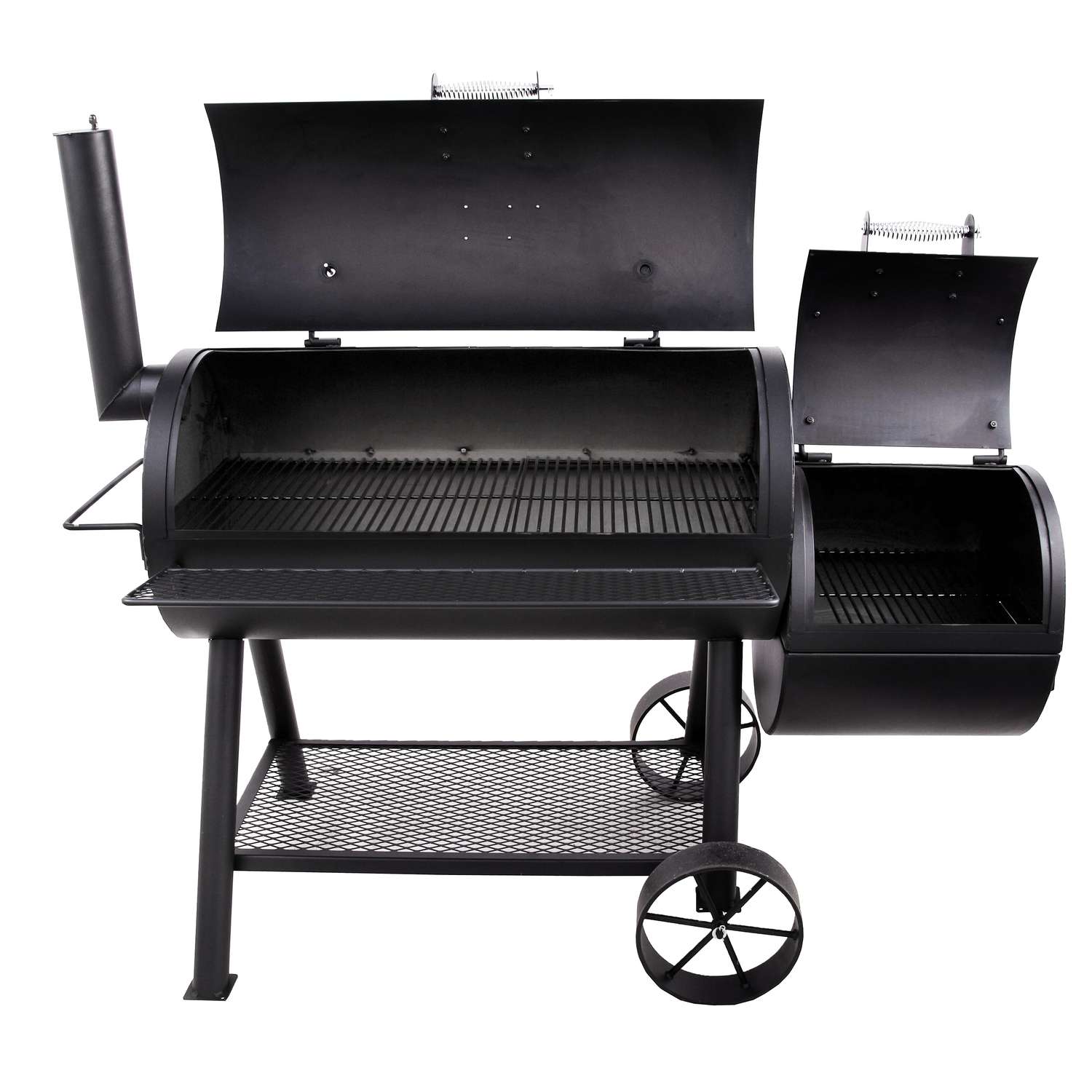 Oklahoma Joe s Longhorn Charcoal Wood Offset Smoker Black Ace