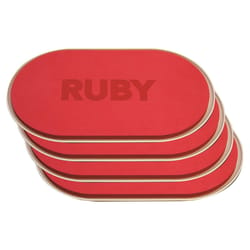 BulbHead Ruby Furniture Movers Plastic/Rubber 4 pk