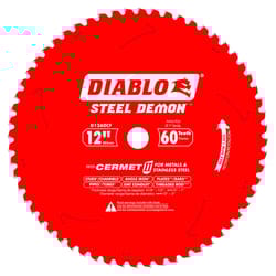 Diablo Steel Demon 12 in. D X 1 in. Cermet Metal Saw Blade 60 teeth 1 pk