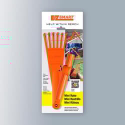 EZ Smart 16.75 in. 6 Tine Poly Rake Poly Handle