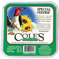 Cole's Special Feeder Assorted Species Beef Suet Wild Bird Food 11 oz