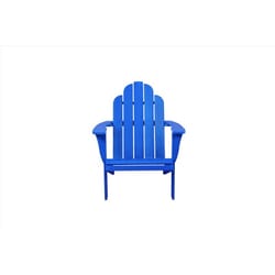 Linon Home Decor Blue Wood Frame Adirondack Chair