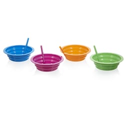 Arrow Home Products 22 oz Assorted Polypropylene Bowl Sip-A-Bowl 7 in. D 1 pk