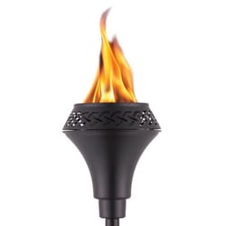 TIKI Island King Black Metal 65 in. Large Flame Outdoor Torch 1 pc