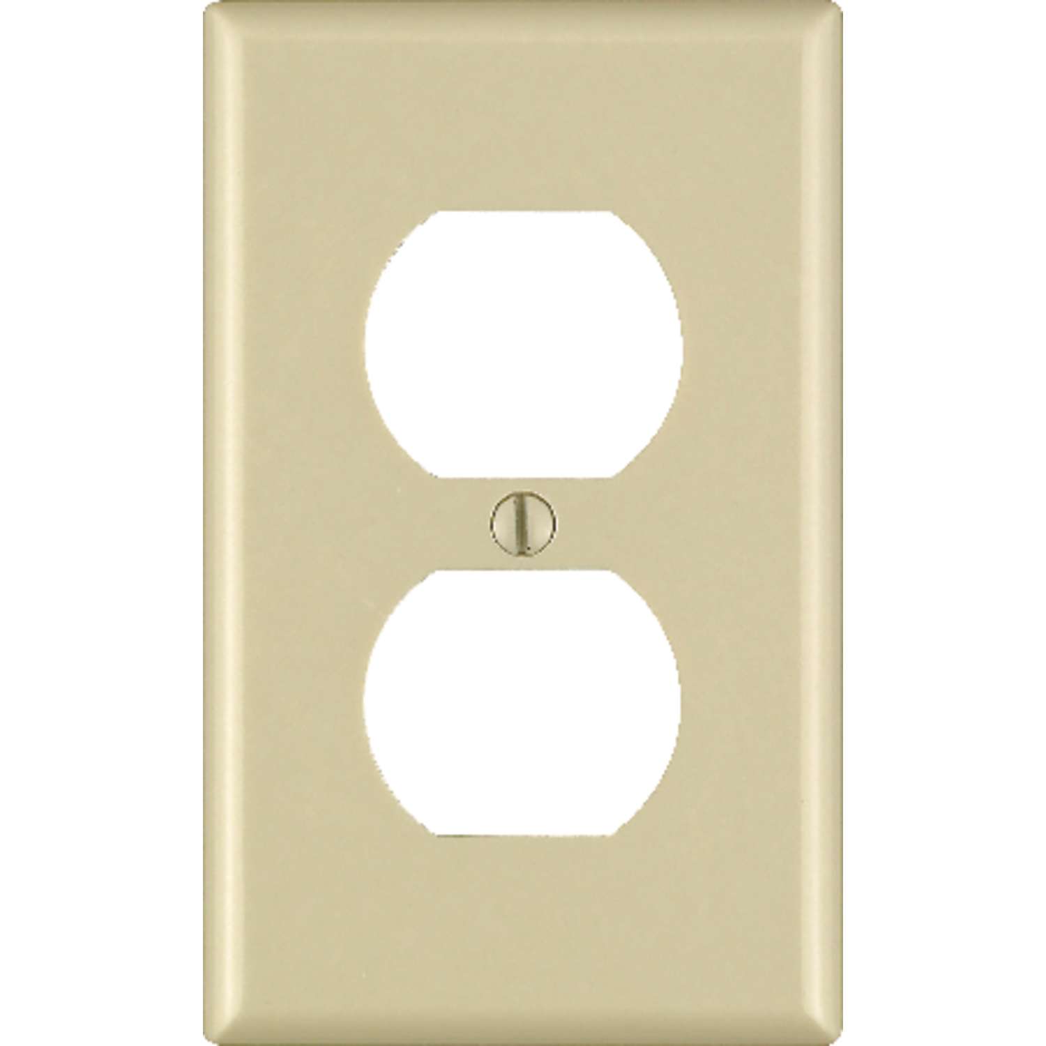 Leviton Ivory 1-gang Outlet Cover Duplex Receptacle Plastic Wallplate 86003 for sale online 