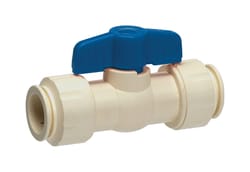 Homewerks 1/2 in. CPVC Push Fit Ball Valve Full Port T-Handle For Non-Potable Water