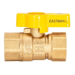 Eastman 1/2 in. Brass FIP Ball Valve T-Handle For Gas