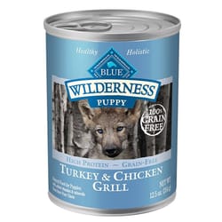 Blue Buffalo Blue Wilderness Turkey and Chicken Dog Food Grain Free 12.5 oz.