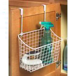 Spectrum Grid 6.5 in. L X 10.25 in. W X 14 in. H White Storage Basket