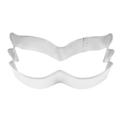 R&M International Corp 4 in. L Mardi Gras Mask Cookie Cutter Silver 1 pc