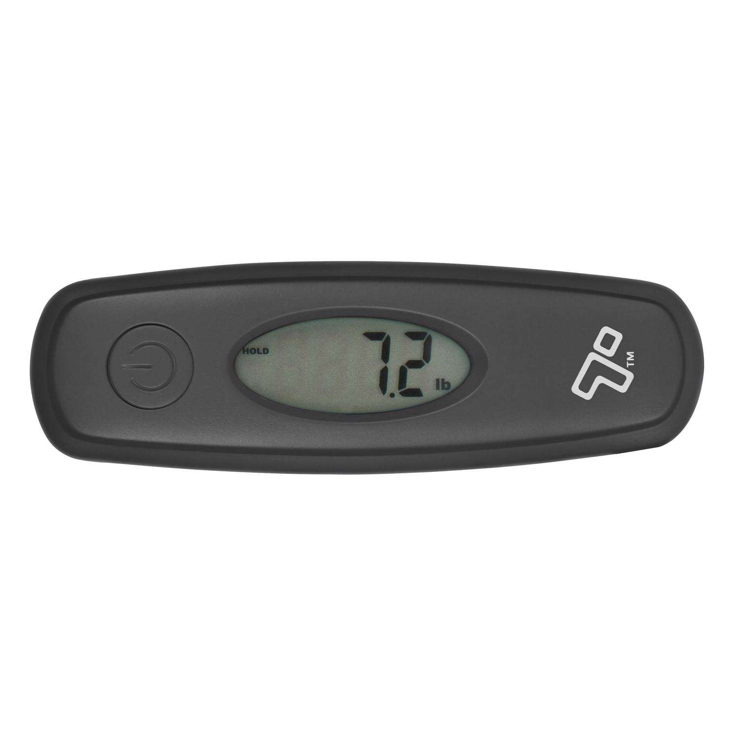 Power By GoGreen Analog Luggage Scale with Hook- Black in the Bathroom  Scales department at