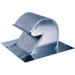 GAF Master Flow 4 in. D Galvanized Silver Steel Goose Neck Vent with Damper