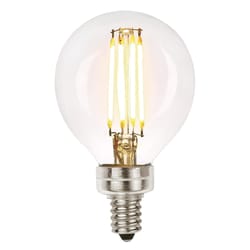 Westinghouse G16.5 E12 (Candelabra) Light Bulb Warm White 60 Watt Equivalence 2 pk