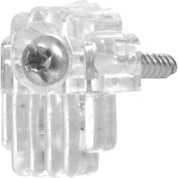 Hillman Ook Clear Holder Kit Mirror Holder 20 lb 1 pk