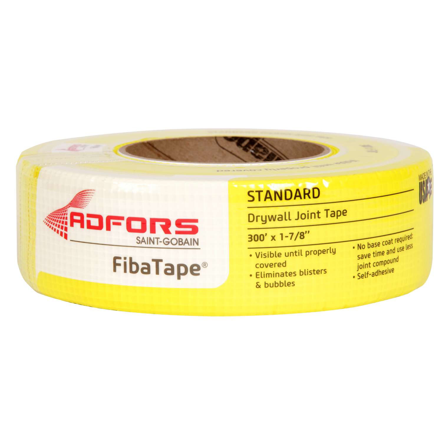 ADFORS FibaTape 300 ft. L x 17/8 in. W Fiberglass Mesh Yellow Self