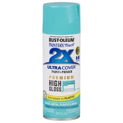Rust-Oleum Painter's Touch 2X Ultra Cover High-Gloss St Tropez Paint+Primer Spray Paint 12 oz