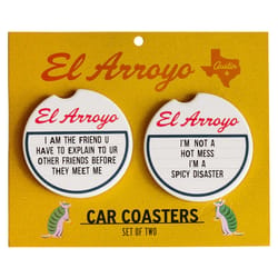 El Arroyo Spicy Disaster Car Coaster Ceramic 2 pk