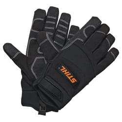 STIHL Mechanic Style Outdoor Work Gloves Black L 1 pair