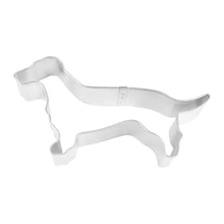 R&M International 5 in. L Dachshund Cookie Cutter Silver 1 pc