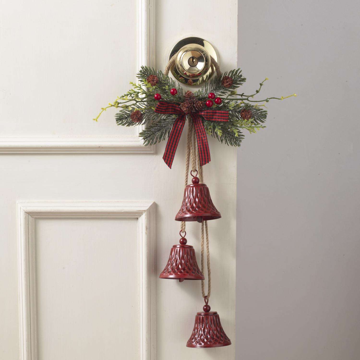Gerson Red Bell Door Knocker Indoor Christmas Decor 18 in. Ace Hardware