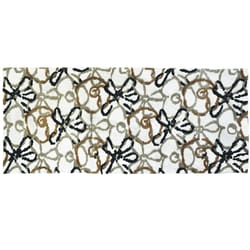 Simple Spaces 21 in. W X 54 in. L Multi-Color Floral Sketch Polyester Accent Rug