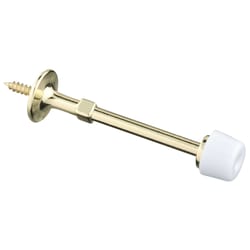 National Hardware Zinc w/Plastic Tip Polished Brass Gold Rigid Door Stop Mounts to wall