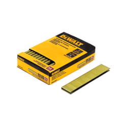 DeWalt 1/4 in. W X 1 in. L 18 Ga. Narrow Crown Finish Staples 2500 pk