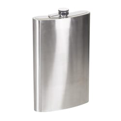 Stansport 64 oz Silver Stainless Steel Flask