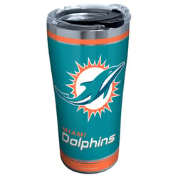 Tervis NFL 20 oz Miami Dolphins Multicolored BPA Free Tumbler with Lid