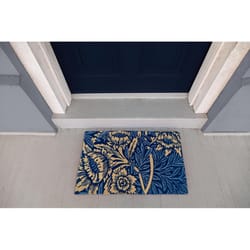 Entryways 18 in. W X 30 in. L Multicolored Tulip and Willow Coir Door Mat