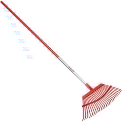 Corona 73 in. 25 Tine Steel Leaf Rake Aluminum Handle