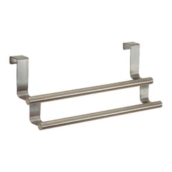 iDesign Chrome Silver Towel Bar 9-1/4 in. L Stainless Steel