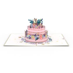 Lovepop Floral Birthday Cake Pop-Up Greeting Card