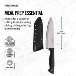 Lifetime Brands Farberware 6 in. L Stainless Steel Chef's Knife 2 pc