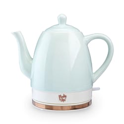 Pinky Up Turquoise Ceramic 50 oz Electric Tea Kettle