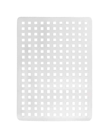 Comfy Grip Rectangle Gray Silicone Dish Drying Mat - 15 3/4 x 11 3/4 - 1