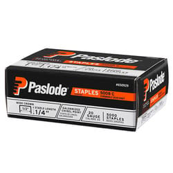 Paslode 1/2 in. W X 1/4 in. L 20 Ga. Wide Crown Staples 5000 pk