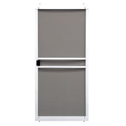 Precision 80-3/4 in. H X 36 in. W Branson White Steel Adjustable Sliding Screen Door