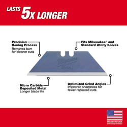 Milwaukee Micro Carbide Metal Utility Drywall Utility Blades 3 in. L 50 pc