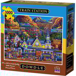 Dowdle Train Station Personal Puzzle Cardboard/Paper Multicolored 1000 pc